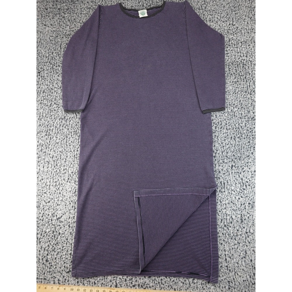 Tom Tom California Maxi Dress Womens Large Purple Striped Good USA 981-7868‎